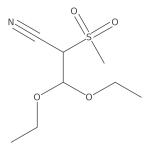 3,3-Diethoxy-2-methanesulfonylpropanenitrile Structure