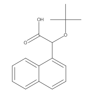 I+/--(1,1-Dimethylethoxy)-1-naphthaleneacetic acid结构式