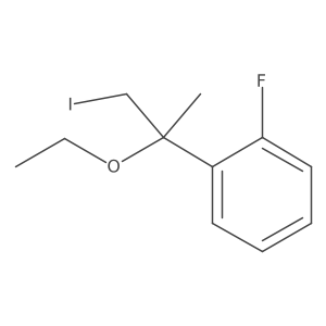 1-(2-Ethoxy-1-iodopropan-2-yl)-2-fluorobenzene结构式