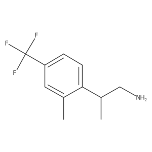 2-[2-Methyl-4-(trifluoromethyl)phenyl]propan-1-amine Structure