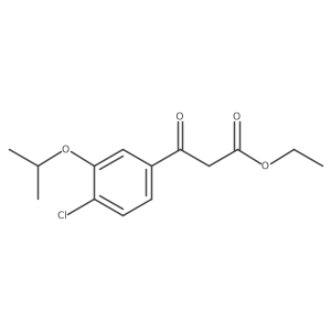 Ethyl 3-(4-chloro-3-isopropoxyphenyl)-3-oxopropanoate Structure