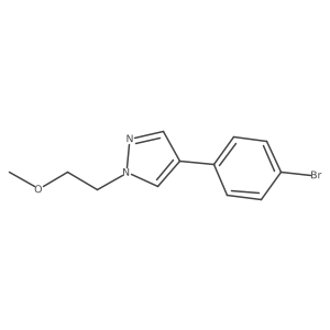 4-(4-bromophenyl)-1-(2-methoxyethyl)-1H-pyrazole Structure