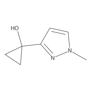 1-(1-methyl-1H-pyrazol-3-yl)cyclopropan-1-ol Structure
