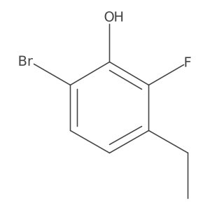 6-Bromo-3-ethyl-2-fluorophenol Structure