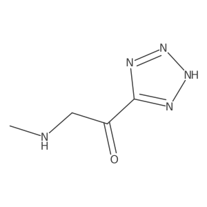 2-(methylamino)-1-(1H-1,2,3,4-tetrazol-5-yl)ethan-1-one Structure