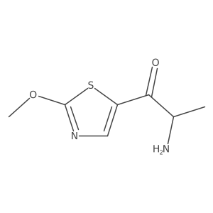 2-Amino-1-(2-methoxy-1,3-thiazol-5-yl)propan-1-one结构式
