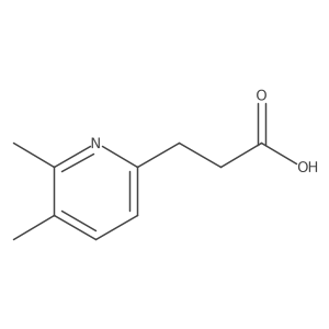 3-(5,6-Dimethylpyridin-2-yl)propanoic acid结构式