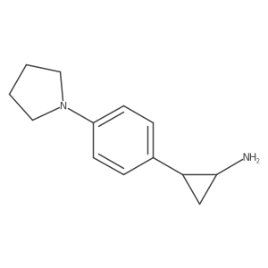 2-[4-(Pyrrolidin-1-yl)phenyl]cyclopropan-1-amine Structure