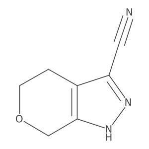 1,4,5,7-Tetrahydropyrano[3,4-c]pyrazole-3-carbonitrile结构式