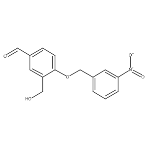 3-(Hydroxymethyl)-4-[(3-nitrophenyl)methoxy]benzaldehyde结构式