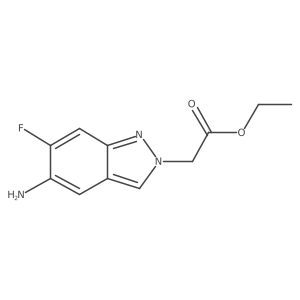 Ethyl 2-(5-amino-6-fluoro-2H-indazol-2-yl)acetate结构式