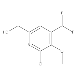 (6-Chloro-4-(difluoromethyl)-5-methoxypyridin-2-yl)methanol结构式