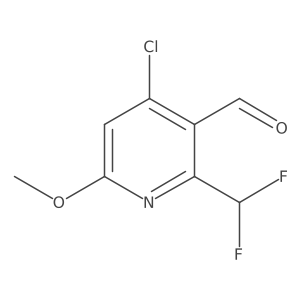 4-Chloro-2-(difluoromethyl)-6-methoxynicotinaldehyde Structure