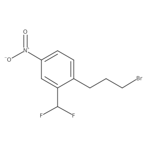 2-(3-Bromopropyl)-5-nitrobenzodifluoride Structure