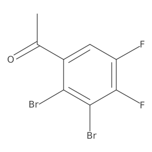 Ethanone, 1-(2,3-dibromo-4,5-difluorophenyl)- Structure
