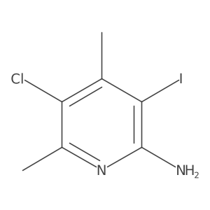 5-Chloro-3-iodo-4,6-dimethylpyridin-2-amine Structure