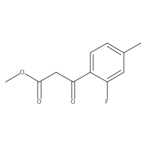 Methyl 3-(2-fluoro-4-methylphenyl)-3-oxopropanoate Structure