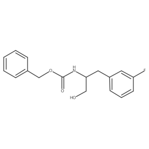 benzyl N-[1-(3-fluorophenyl)-3-hydroxypropan-2-yl]carbamate Structure
