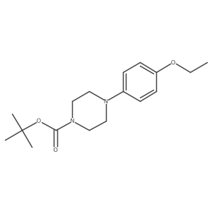 1-(Tert-butyloxycarbonyl)-4-(4-ethoxyphenyl)piperazine结构式