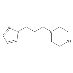 1-[3-(1H-pyrazol-1-yl)propyl]piperazine结构式