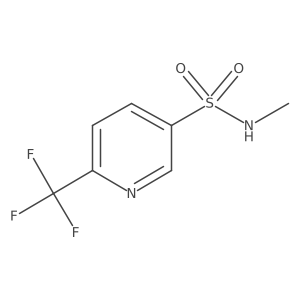 N-methyl-6-(trifluoromethyl)pyridine-3-sulfonamide结构式