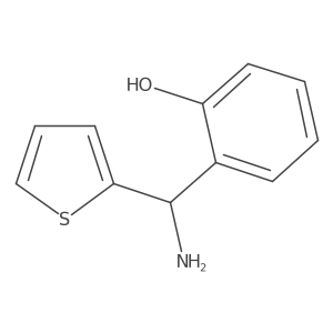 Phenol, 2-[(R)-amino-2-thienylmethyl]-结构式