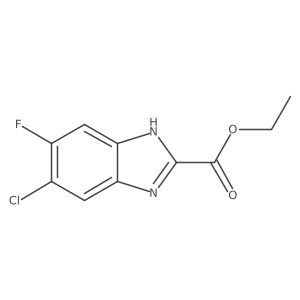 Ethyl 6-Chloro-5-fluorobenzimidazole-2-carboxylate Structure