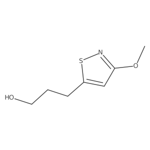 3-(3-Methoxy-1,2-thiazol-5-yl)propan-1-ol Structure