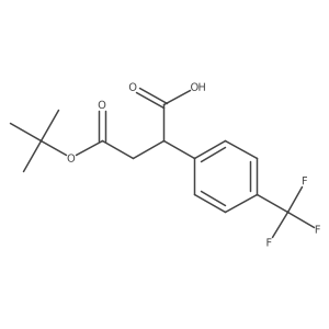 4-[(2-Methylpropan-2-yl)oxy]-4-oxo-2-[4-(trifluoromethyl)phenyl]butanoic acid Structure