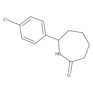 7-(4-Chlorophenyl)azepan-2-one Structure