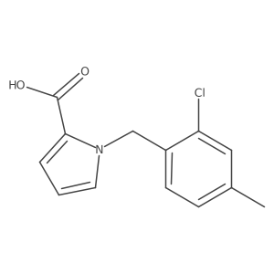 1-(2-chloro-4-methylbenzyl)-1H-pyrrole-2-carboxylic acid Structure