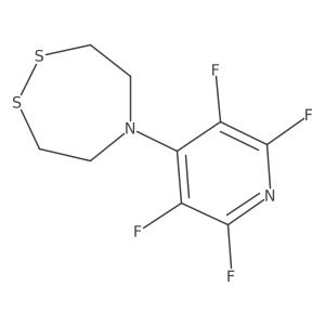 5-(2,3,5,6-Tetrafluoropyridin-4-yl)-1,2,5-dithiazepane Structure