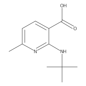 2-[(1,1-Dimethylethyl)amino]-6-methyl-3-pyridinecarboxylic acid Structure