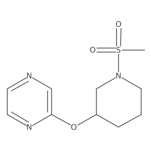 2-((1-(Methylsulfonyl)piperidin-3-yl)oxy)pyrazine Structure