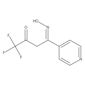 4,4,4-Trifluoro-1-(4-pyridinyl)-1,3-butanedione 1-oxime结构式