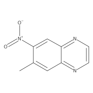 6-Methyl-7-nitroquinoxaline Structure