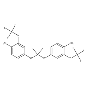 2,2-Bis[4-amino-3-(trifluoromethoxy)phenyl]propane结构式