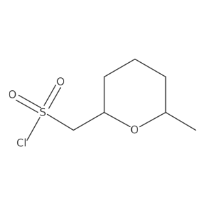 (6-Methyloxan-2-yl)methanesulfonyl chloride Structure