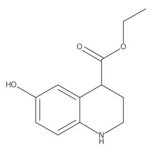 Ethyl 6-hydroxy-1,2,3,4-tetrahydroquinoline-4-carboxylate Structure