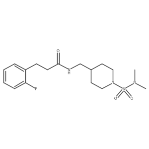 N-{[1-(dimethylsulfamoyl)piperidin-4-yl]methyl}-3-(2-fluorophenyl)propanamide Structure
