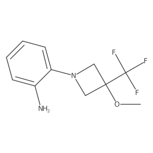 2-(3-Methoxy-3-(trifluoromethyl)azetidin-1-yl)aniline结构式
