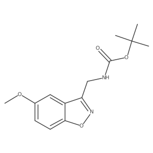 Tert-butyl ((5-methoxybenzo[d]isoxazol-3-yl)methyl)carbamate Structure