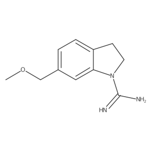 6-(Methoxymethyl)indoline-1-carboximidamide结构式