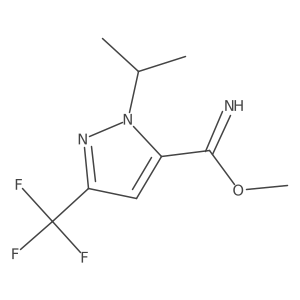 methyl 1-isopropyl-3-(trifluoromethyl)-1H-pyrazole-5-carbimidate Structure