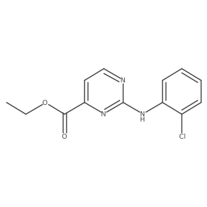 Ethyl 2-[(2-chlorophenyl)amino]pyrimidine-4-carboxylate Structure