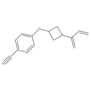4-{[1-(Prop-2-enoyl)azetidin-3-yl]oxy}benzonitrile Structure