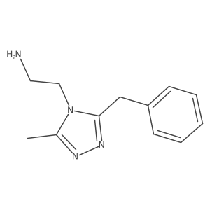 2-(3-benzyl-5-methyl-4H-1,2,4-triazol-4-yl)ethan-1-amine结构式