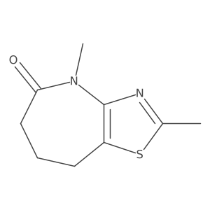 2,4-Dimethyl-4,6,7,8-tetrahydro-5H-thiazolo[4,5-b]azepin-5-one Structure