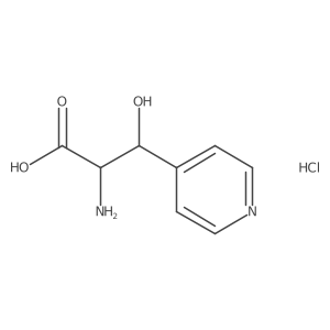 2-Amino-3-hydroxy-3-(pyridin-4-yl)propanoic acid hydrochloride Structure