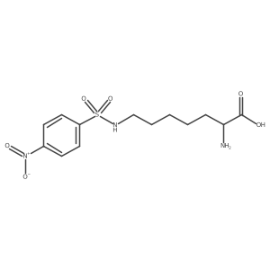 2-Amino-7-(4-nitrobenzenesulfonamido)heptanoic acid Structure